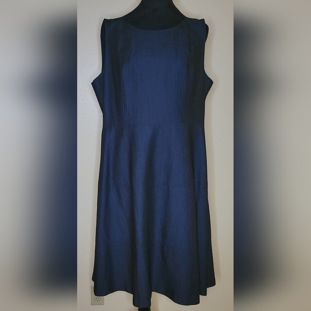 Jones New York Navy Stretch Dress